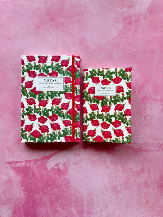 Caderno Rosas Capa Dura