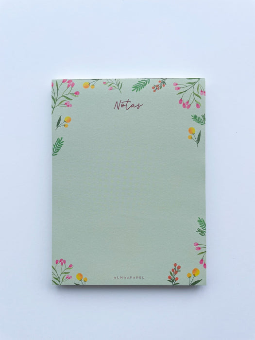 Bloco de Notas Silvestre Verde - Alma em Papel