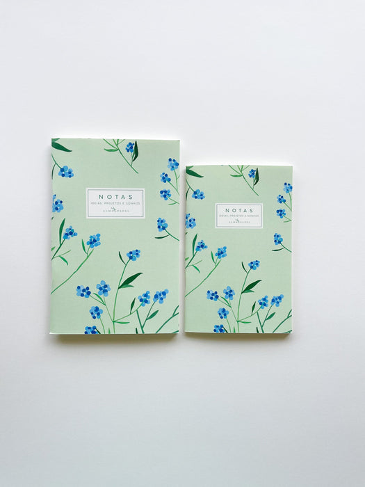 Caderno A5 Hortênsias Capa Suave - Alma em Papel