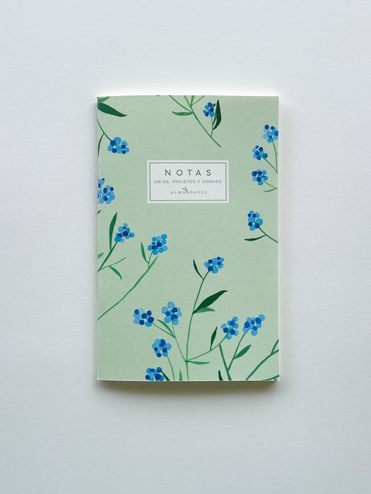 Caderno A5 Hortênsias Capa Suave - Alma em Papel