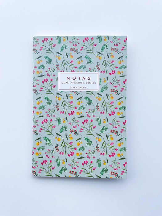 Caderno A5 Silvestre Verde Capa Suave - Alma em Papel