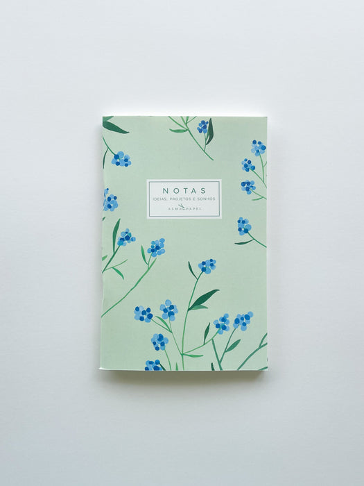 Caderno Hortênsias Bolso - Alma em Papel