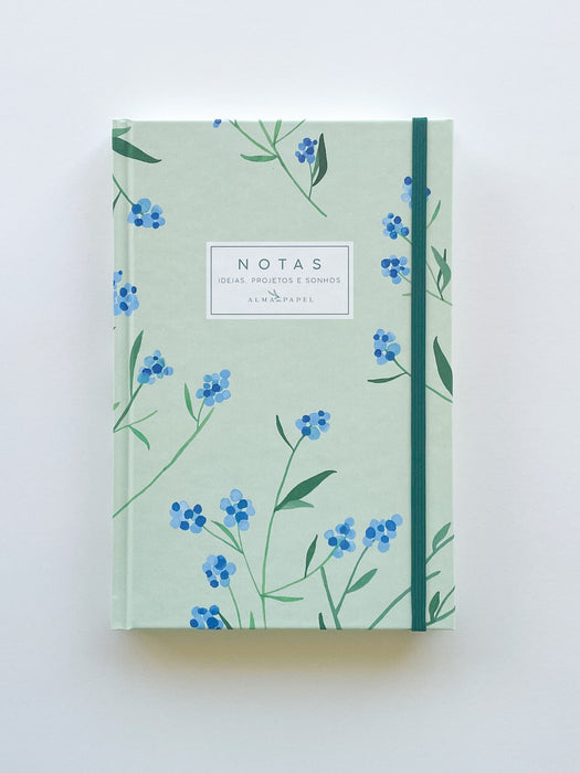 Caderno Hortênsias Capa Dura - Alma em Papel