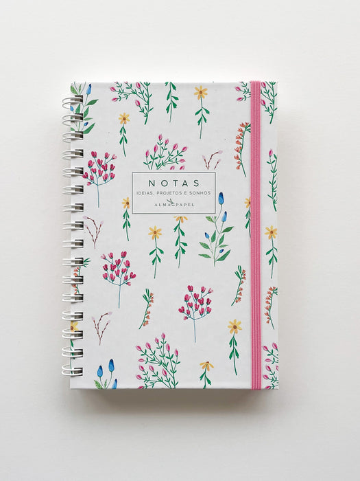 Caderno Primavera Argolas - Alma em Papel