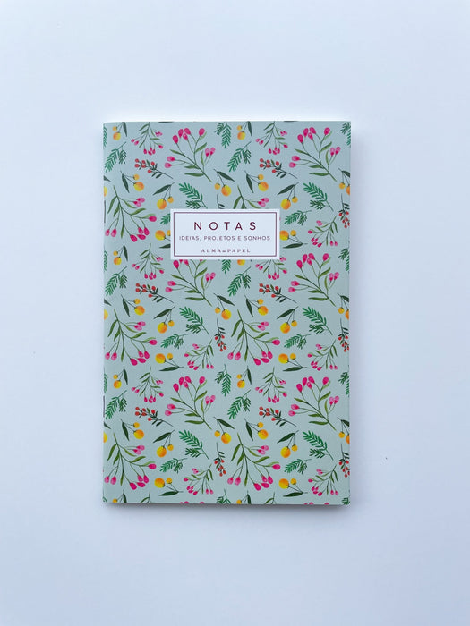 Caderno Silvestre Verde Bolso - Alma em Papel