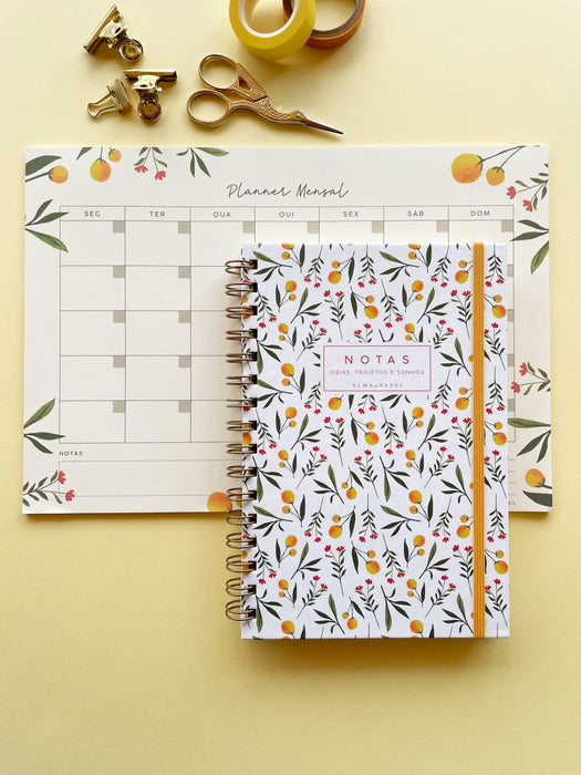 Pack Caderno e Planner Limões - Alma em Papel