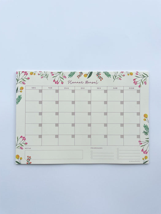 Planner Mensal Silvestre - Alma em Papel