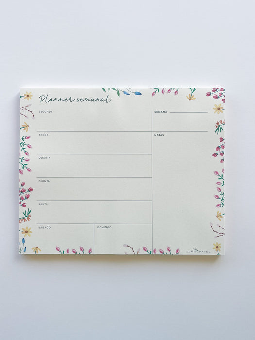 Planner Semanal Primavera - Alma em Papel