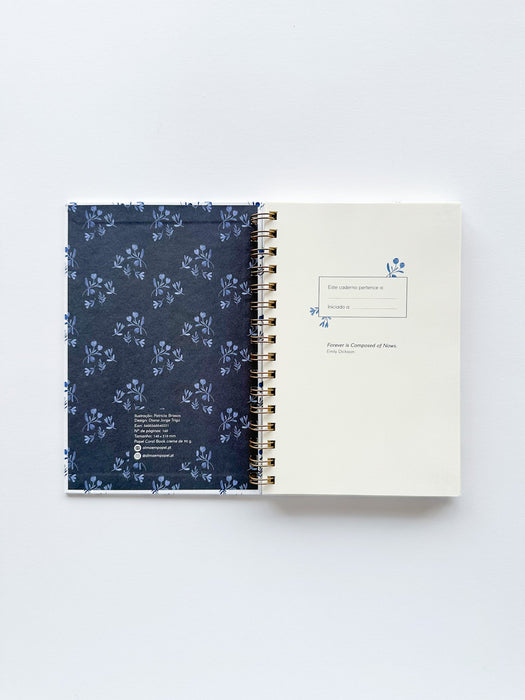 Caderno Azulejo Argolas - Alma em Papel