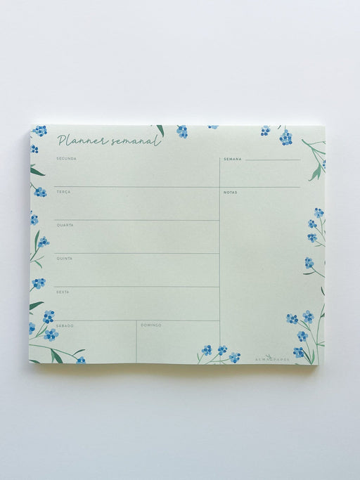 Planner Semanal Hortênsias - Alma em Papel