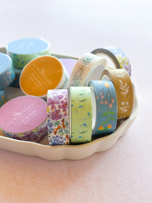 Washi Tape/Fita de Papel Jardim - Alma em Papel